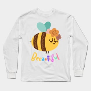 Cute Beeautiful Bee Long Sleeve T-Shirt